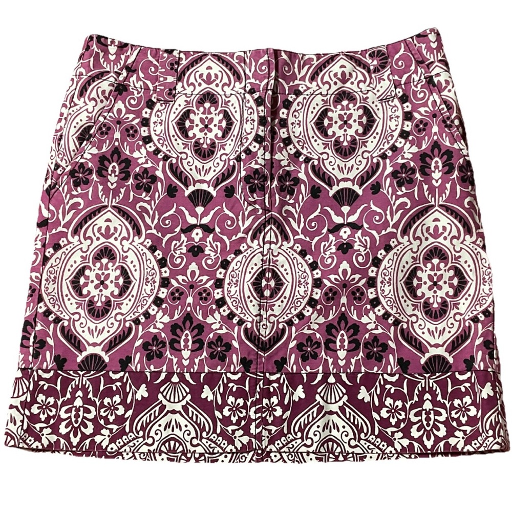 Ann Taylor LOFT Women’s Sz 4 Purple Floral Mini Skirt - EUC